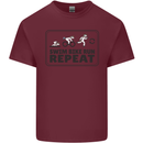 Unicorn Triathlon Running Swimming Cycling Mens Cotton T-Shirt Tee Top Maroon