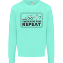 Unicorn Triathlon Running Swimming Cycling Mens Sweatshirt Jumper Peppermint