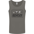 Unicorn Triathlon Running Swimming Cycling Mens Vest Tank Top Charcoal