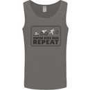 Unicorn Triathlon Running Swimming Cycling Mens Vest Tank Top Charcoal