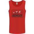 Unicorn Triathlon Running Swimming Cycling Mens Vest Tank Top Red