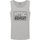 Unicorn Triathlon Running Swimming Cycling Mens Vest Tank Top Sports Grey