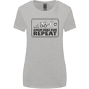 Unicorn Triathlon Running Swimming Cycling Womens Wider Cut T-Shirt Sports Grey