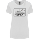 Unicorn Triathlon Running Swimming Cycling Womens Wider Cut T-Shirt White