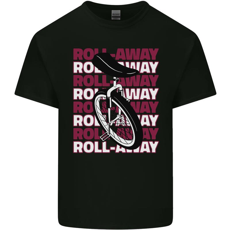 Unicycle Roll Away Kids T-Shirt Childrens Black