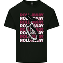 Unicycle Roll Away Mens Cotton T-Shirt Tee Top Black