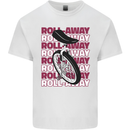 Unicycle Roll Away Mens Cotton T-Shirt Tee Top White
