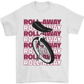 Unicycle Roll Away Mens T-Shirt 100% Cotton White