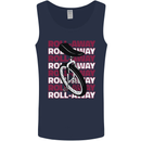 Unicycle Roll Away Mens Vest Tank Top Navy Blue