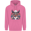 Union Jack Biker Motorbike Motorcycle Skull Mens 80% Cotton Hoodie Azelea