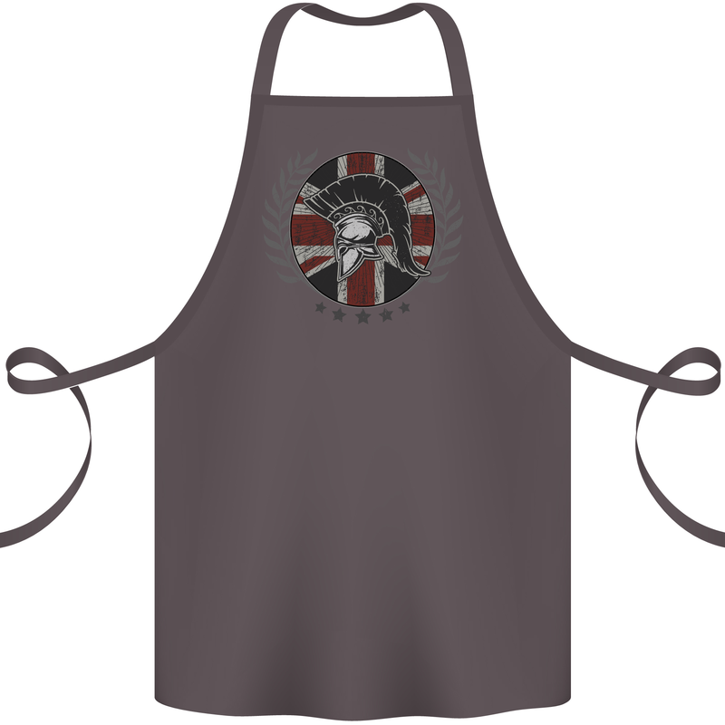 Union Jack Bodybuilding Gym Training Spartan Cotton Apron 100% Organic Dark Grey