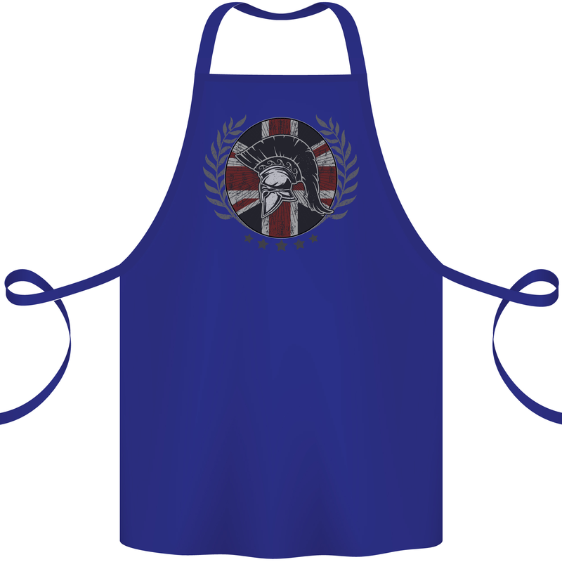 Union Jack Bodybuilding Gym Training Spartan Cotton Apron 100% Organic Royal Blue