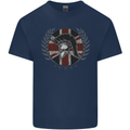 Union Jack Bodybuilding Gym Training Spartan Kids T-Shirt Childrens Navy Blue