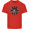 Union Jack Bodybuilding Gym Training Spartan Kids T-Shirt Childrens Red