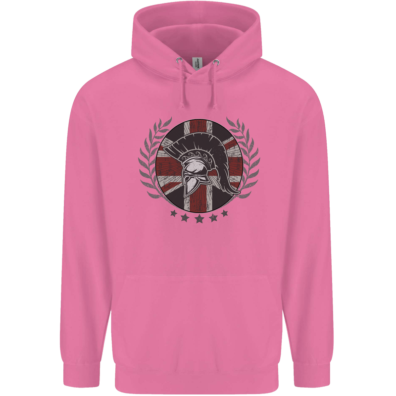Union Jack Bodybuilding Gym Training Spartan Mens 80% Cotton Hoodie Azelea