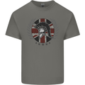 Union Jack Bodybuilding Gym Training Spartan Mens Cotton T-Shirt Tee Top Charcoal