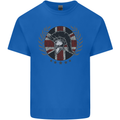 Union Jack Bodybuilding Gym Training Spartan Mens Cotton T-Shirt Tee Top Royal Blue