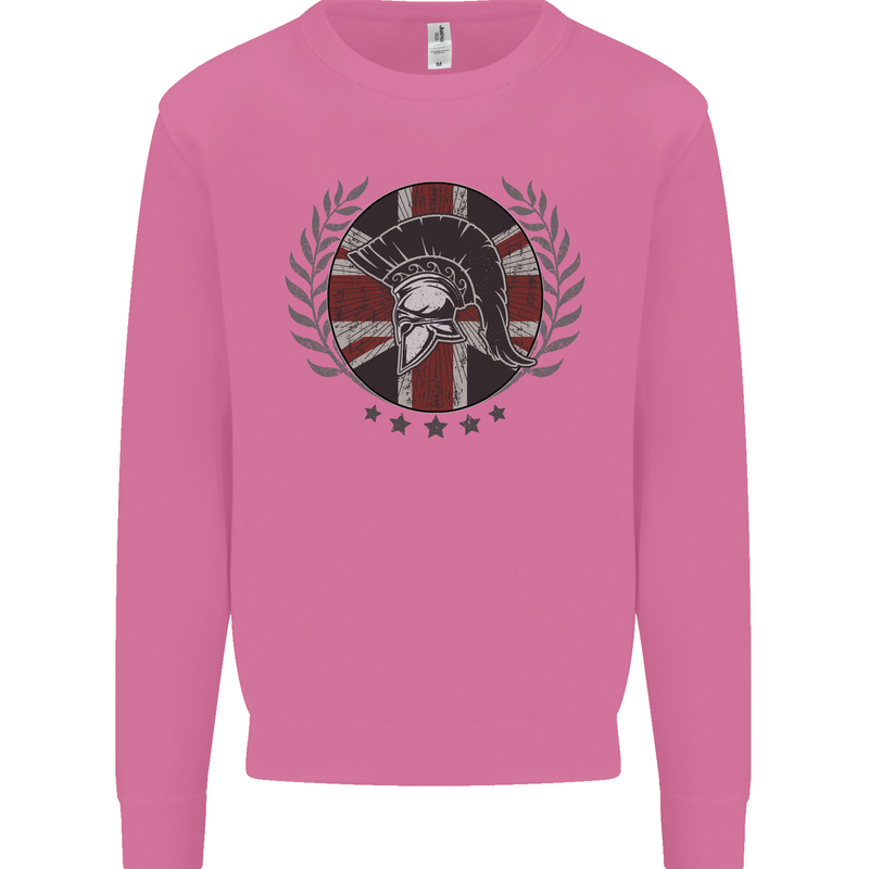 Union Jack Bodybuilding Gym Training Spartan Mens Sweatshirt Jumper Azalea