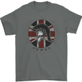 Union Jack Bodybuilding Gym Training Spartan Mens T-Shirt 100% Cotton Charcoal
