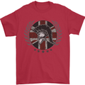 Union Jack Bodybuilding Gym Training Spartan Mens T-Shirt 100% Cotton Red