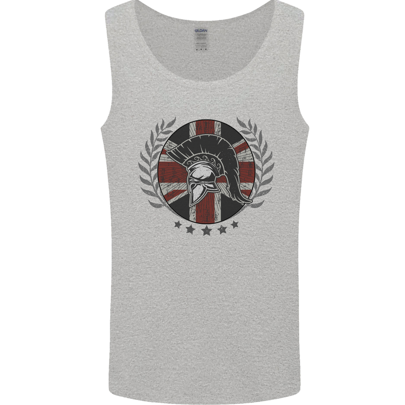 Union Jack Bodybuilding Gym Training Spartan Mens Vest Tank Top Sports Grey