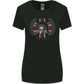 Union Jack Bodybuilding Gym Training Spartan Womens Wider Cut T-Shirt Black