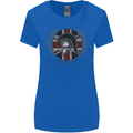 Union Jack Bodybuilding Gym Training Spartan Womens Wider Cut T-Shirt Royal Blue