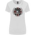 Union Jack Bodybuilding Gym Training Spartan Womens Wider Cut T-Shirt White
