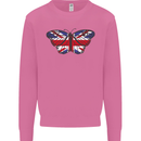 Union Jack Butterfly British Britain Flag Mens Sweatshirt Jumper Azalea