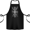 Union Jack Flag GB British UK Great Britain Cotton Apron 100% Organic Black