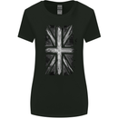 Union Jack Flag GB British UK Great Britain Womens Wider Cut T-Shirt Black