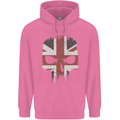 Union Jack Skull British Gym Biker Flag Childrens Kids Hoodie Azalea