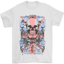 Union Jack Skulls Punk Rock n Roll Flag Mens T-Shirt 100% Cotton White