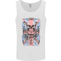 Union Jack Skulls Punk Rock n Roll Flag Mens Vest Tank Top White