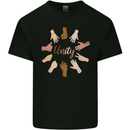 Unity Anti Racism Discrimination LGBT Sign Kids T-Shirt Childrens Black