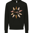 Unity Anti Racism Discrimination LGBT Sign Mens Sweatshirt Jumper Black