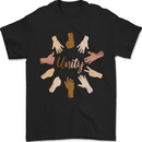 Unity Anti Racism Discrimination LGBT Sign Mens T-Shirt 100% Cotton Black