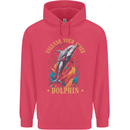 Unleash Your Inner Dolphin Childrens Kids Hoodie Heliconia