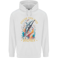 Unleash Your Inner Dolphin Childrens Kids Hoodie White