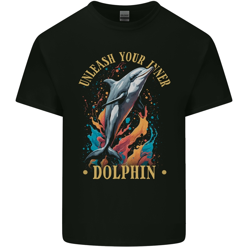 Unleash Your Inner Dolphin Kids T-Shirt Childrens Black