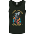 Unleash Your Inner Dolphin Mens Vest Tank Top Black