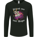 Unleash Your Inner Dragon Mens Long Sleeve T-Shirt Black