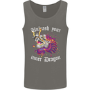 Unleash Your Inner Dragon Mens Vest Tank Top Charcoal