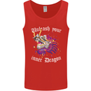 Unleash Your Inner Dragon Mens Vest Tank Top Red