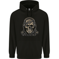 Urban Skull With Headphones Childrens Kids Hoodie Black