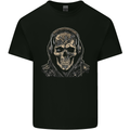 Urban Skull With Headphones Kids T-Shirt Childrens Black
