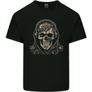 Urban Skull With Headphones Kids T-Shirt Childrens Black