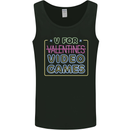 V Video Games Anti Valentines Day Gamer Gaming Mens Vest Tank Top Black