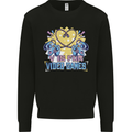 V Video Games Anti Valentines Day Gaming Gamer Mens Sweatshirt Jumper Black