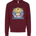 V Video Games Anti Valentines Day Gaming Gamer Mens Sweatshirt Jumper Maroon